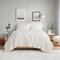 Ivory Sherpa Faux Fur Reversible Comforter Set Full Queen 3 Piece